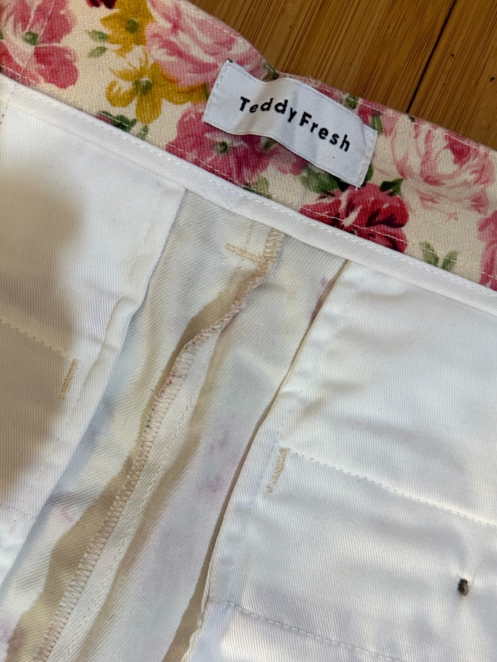 NWOT Teddy Fresh Floral Pleated Trouser Pants Size 27 - Picture 6 of 15